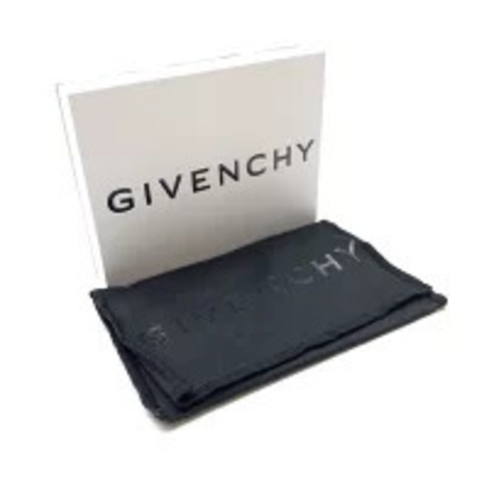 GIVENCHY Round Zipper Bi fold Wallet Leather Navy Blue coin wallet Purse - Picture 9 of 9